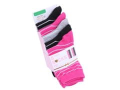 sarcia.eu Ružové a čierne ponožky - 5 párov OEKO-TEX 23-26 EU