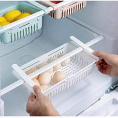 Nastaviteľný výsuvný úložný box organizér do chladničky (4 ks) | FRIGIBOX