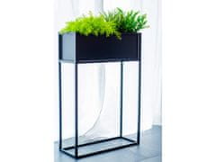 sarcia.eu Čierny kovový stojan na kvety 60x87x23 cm Box na rastliny