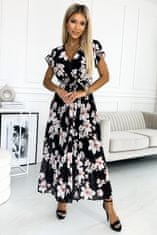 Numoco Dámske kvetované šaty Lisa broskyňová Universal
