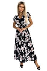 Numoco Dámske kvetované šaty Lisa broskyňová Universal