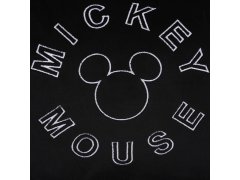 Disney Čierny, obdĺžnikový vankúš Mickey Mouse DISNEY 50x30 cm, certifikát OEKO-TEX