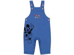 Disney Modré detské montérky + tričko Mickey Mouse DISNEY 0-3 m 62 cm