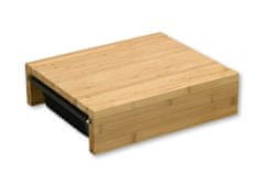 Kesper Krájacia doska s 2 nerezovými miskami, bambus: 35x29x9,5cm, misky: 26,5x16,2x6,5cm