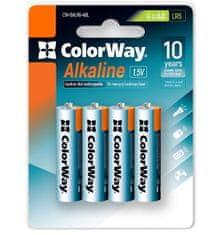 ColorWay alkalická batéria AA/ 1.5V/ 4ks v balení/ Blister