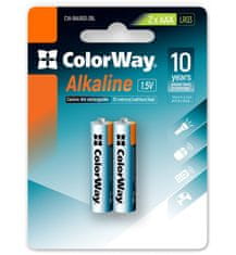 ColorWay alkalická batéria AAA/ 1.5V/ 2ks v balení/ Blister