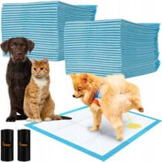 Purlov  21601 Tréningové absorpčné podložky pre psov 60 x 60 cm, 100 ks + bonus
