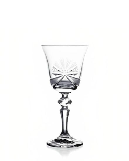 Bohemia Crystal Brúsené poháre na víno Laura 1S116/17002/170ml (set po 6 ks)