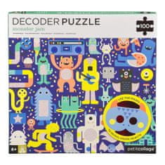 Petitcollage Puzzle príšerky 100 ks s 3D okuliarmi