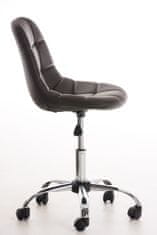 BHM Germany Kancelárska stolička Emil, syntetická koža, hnedá