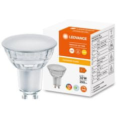LEDVANCE Stmievateľná LED žiarovka GU10 4,1W = 32W 350lm 2700K Teplá biela 120° CRI90 Sklo Superior