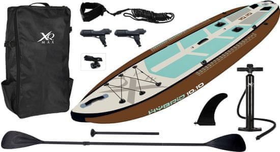 XQMAX Paddleboard pádlovacia doska 330 cm s kompletným príslušenstvom hnedá KO-8DP001530
