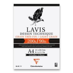 Clairefontaine Blok Lavis Technical drawing A4, 10 listov, 200 g