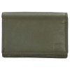 Zelená praktická kožená peňaženka "Collect"