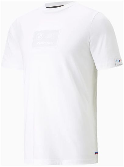 Bmw tričko PUMA MMS Logo 23 biele