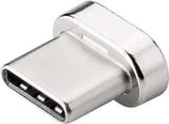 Goobay USB-C konektor magnetický (náhradný), strieborno zlatý; 59041