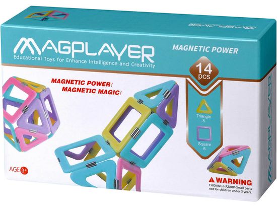 MAGPLAYER Magplayer magnetická stavebnica 14 ks