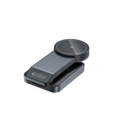 Tech-protect A28 MagSafe bezdrôtová nabíjačka na mobil / Apple Watch / Airpods, čierna