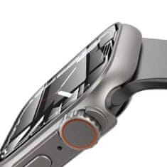 Tech-protect Defense 360 puzdro na Apple Watch 4/5/6/SE 44mm, čierne/oranžové