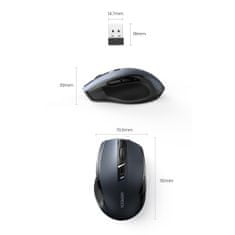 Ugreen MU006 USB bezdrôtová myš, čierna