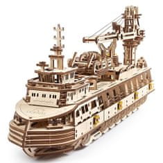 UGEARS 3D puzzle Research Vessel – Výskumné plavidlo 575 ks