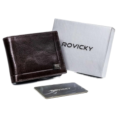 Factoryprice Pánska kožená peňaženka Rovicky CPR-021-BAR RFID CPR-021-BAR_398688 Univerzálne