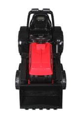Lean-toys ZP1001B Traktor na batérie s lyžicovým klaksónom červený