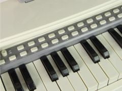 Lean-toys Elektrické tyrkysové organové klavíry so stoličkou 25 kláves