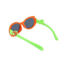 Sunmania Oranžovo-zelené bodkované detské okuliare "Wings"