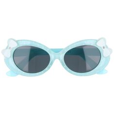 Sunmania Modro-biele bodkované slnečné okuliare pre deti "Sweet"