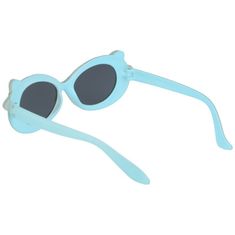 Sunmania Modro-biele bodkované slnečné okuliare pre deti "Sweet"