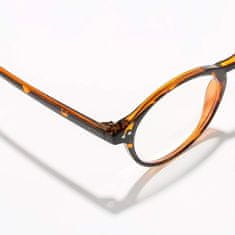 Sunmania Hnedo-čierne číre imidžové okuliare "Oldfashion"
