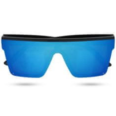 Sunmania Modré oversize slnečné okuliare "Danger"