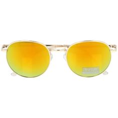 Sunmania Oranžové slnečné okuliare pilotky "Oval Classic"