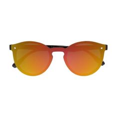 Sunmania Oranžové zrkadlové slnečné okuliare "Rainbow"