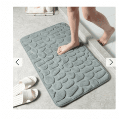 HOME & MARKER® Absorpčná rýchloschnúca protišmyková podložka do kúpeľne – 40x60 cm, sivá | STONESTEP