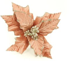 Autronic Kvetina umelá väzbová vianočné s glitrami VK-1244