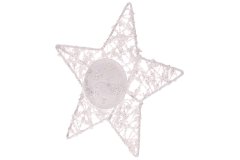 Autronic Svietnik v tvare hviezdy, biely. LBA018-B