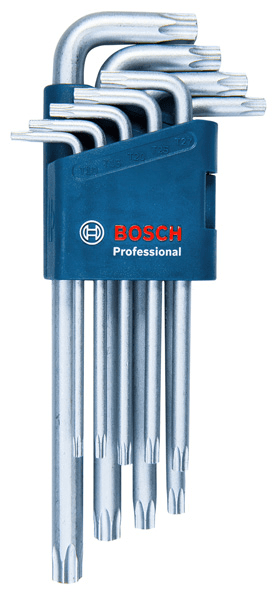 BOSCH Professional Súprava imbusových kľúčov Torx (1.600.A01.TH4)