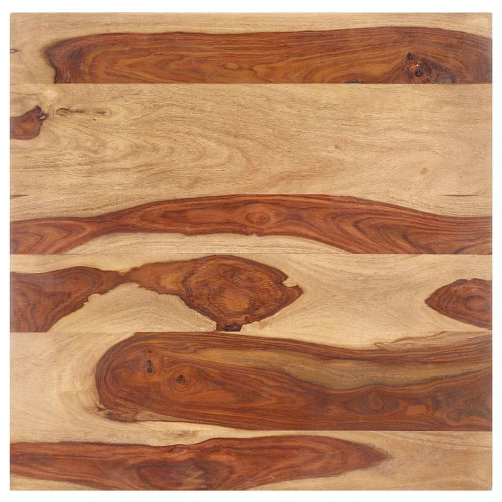 Petromila vidaXL Stolová doska, drevený masív sheesham 15-16 mm, 70x70 cm
