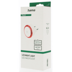 HAMA Basic nočné/orientačné LED svetlo, automatické zapnutie/vypnutie, červené svetlo
