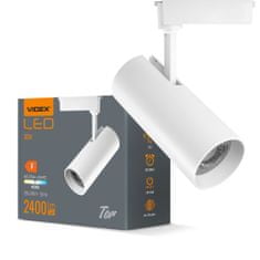 VIDEX Reflektor na koľajnici, 30 W, biely, Track Light, Videx | TR04-304W