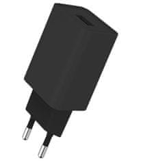 ColorWay 1x USB/ sieťová nabíjačka/ 18W/ Quick Charge/ Čierna