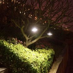 Izoksis Izoxis 21806 Solárne závesné LED lampy na záhradu DUO s diaľkovým ovládaním, IP44, 3600mAh, čierna