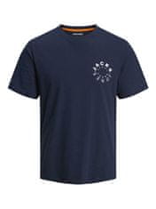 Jack&Jones PACK - tričko a kraťasy JJWARRIOR Regular Fit 12251407 Navy blazer (Veľkosť S)