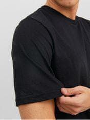 Jack&Jones 3 PACK - pánske tričko JACUNDER Stan dard Fit 12248076 Black (Veľkosť S)