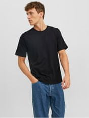Jack&Jones 3 PACK - pánske tričko JACUNDER Stan dard Fit 12248076 Black (Veľkosť S)
