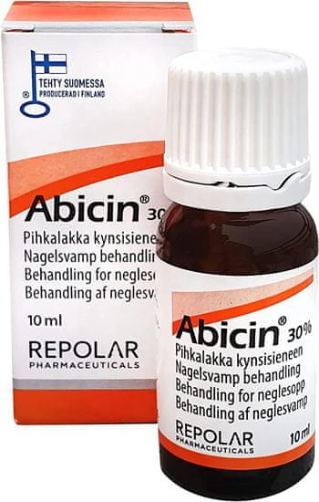Repolar Abicin 30% živicový lak proti plesňovým infekciám nechtov 10ml