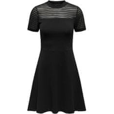 ONLY Dámske šaty ONLNIELLA Slim Fit 15315786 Black (Veľkosť XS)