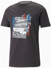 Bmw tričko PUMA MMS Car černo-modro-bielo-červeno-šedé 2XL